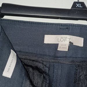 LOFT Julie Riviera Pant in Black Sz US 6